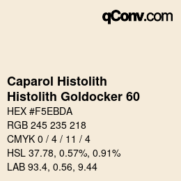 Código de color: Caparol Histolith - Histolith Goldocker 60 | qconv.com