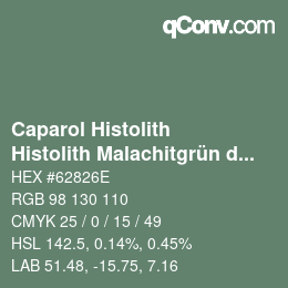 Color code: Caparol Histolith - Histolith Malachitgrün dunkel 10 | qconv.com