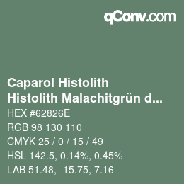 Código de color: Caparol Histolith - Histolith Malachitgrün dunkel 10 | qconv.com