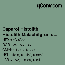 Color code: Caparol Histolith - Histolith Malachitgrün dunkel 20 | qconv.com