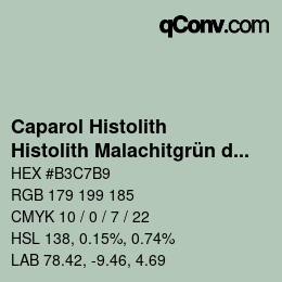 Farbcode: Caparol Histolith - Histolith Malachitgrün dunkel 40 | qconv.com