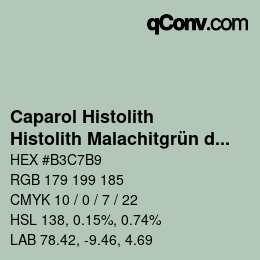 カラーコード: Caparol Histolith - Histolith Malachitgrün dunkel 40 | qconv.com