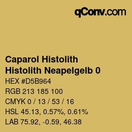 カラーコード: Caparol Histolith - Histolith Neapelgelb 0 | qconv.com