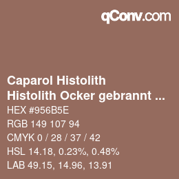 カラーコード: Caparol Histolith - Histolith Ocker gebrannt 10 | qconv.com