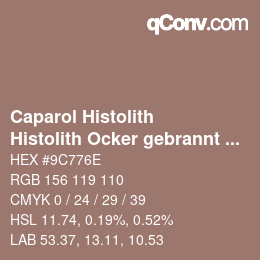 カラーコード: Caparol Histolith - Histolith Ocker gebrannt 15 | qconv.com