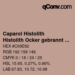 Color code: Caparol Histolith - Histolith Ocker gebrannt 30 | qconv.com