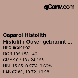 カラーコード: Caparol Histolith - Histolith Ocker gebrannt 30 | qconv.com