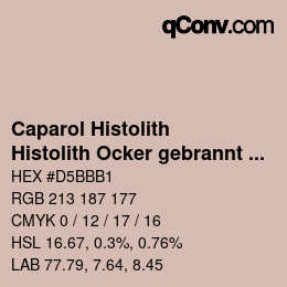 Código de color: Caparol Histolith - Histolith Ocker gebrannt 40 | qconv.com