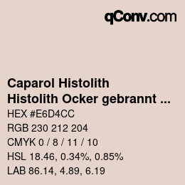 カラーコード: Caparol Histolith - Histolith Ocker gebrannt 50 | qconv.com