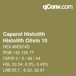 Color code: Caparol Histolith - Histolith Olivin 10 | qconv.com