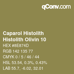 Color code: Caparol Histolith - Histolith Olivin 10 | qconv.com