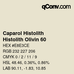 Color code: Caparol Histolith - Histolith Olivin 60 | qconv.com