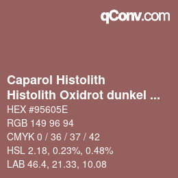 カラーコード: Caparol Histolith - Histolith Oxidrot dunkel 20 | qconv.com
