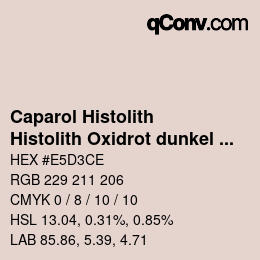 Farbcode: Caparol Histolith - Histolith Oxidrot dunkel 60 | qconv.com