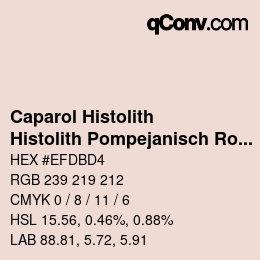 Código de color: Caparol Histolith - Histolith Pompejanisch Rot 70 | qconv.com