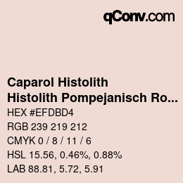 カラーコード: Caparol Histolith - Histolith Pompejanisch Rot 70 | qconv.com