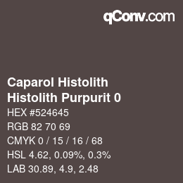 カラーコード: Caparol Histolith - Histolith Purpurit 0 | qconv.com