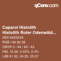 カラーコード: Caparol Histolith - Histolith Roter Odenwälder Ocker 0 | qconv.com