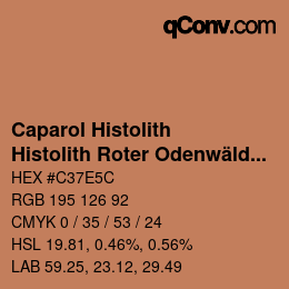 カラーコード: Caparol Histolith - Histolith Roter Odenwälder Ocker 20 | qconv.com