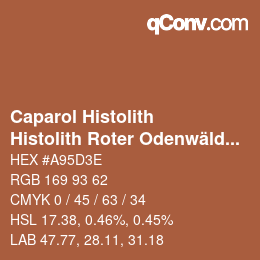 カラーコード: Caparol Histolith - Histolith Roter Odenwälder Ocker 5 | qconv.com