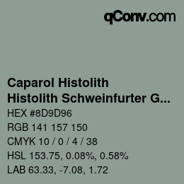 カラーコード: Caparol Histolith - Histolith Schweinfurter Grün 25 | qconv.com
