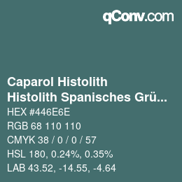 Color code: Caparol Histolith - Histolith Spanisches Grün 0 | qconv.com