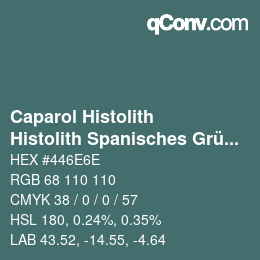 Code couleur: Caparol Histolith - Histolith Spanisches Grün 0 | qconv.com
