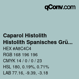 Farbcode: Caparol Histolith - Histolith Spanisches Grün 30 | qconv.com