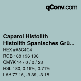 Código de color: Caparol Histolith - Histolith Spanisches Grün 30 | qconv.com