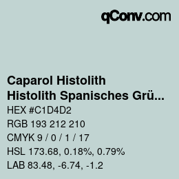 Farbcode: Caparol Histolith - Histolith Spanisches Grün 40 | qconv.com
