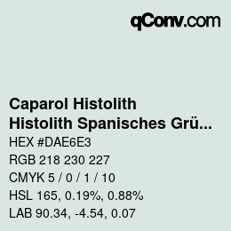 Code couleur: Caparol Histolith - Histolith Spanisches Grün 50 | qconv.com