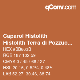 Farbcode: Caparol Histolith - Histolith Terra di Pozzuoli 10 | qconv.com