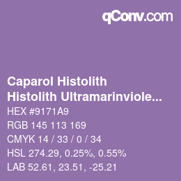 カラーコード: Caparol Histolith - Histolith Ultramarinviolett brillant 0 | qconv.com