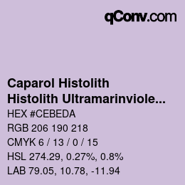 カラーコード: Caparol Histolith - Histolith Ultramarinviolett brillant 10 | qconv.com