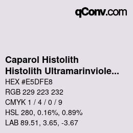 カラーコード: Caparol Histolith - Histolith Ultramarinviolett brillant 30 | qconv.com