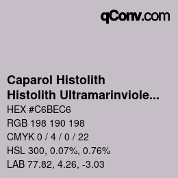 カラーコード: Caparol Histolith - Histolith Ultramarinviolett dunkel 40 | qconv.com
