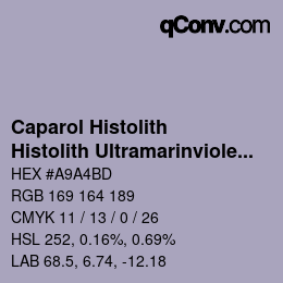 カラーコード: Caparol Histolith - Histolith Ultramarinviolett hell 10 | qconv.com