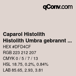 Color code: Caparol Histolith - Histolith Umbra gebrannt 60 | qconv.com