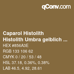 カラーコード: Caparol Histolith - Histolith Umbra gelblich 0 | qconv.com