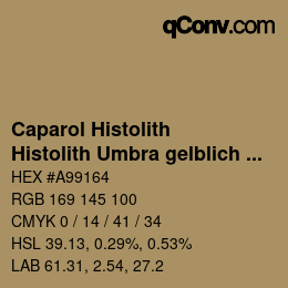 カラーコード: Caparol Histolith - Histolith Umbra gelblich 10 | qconv.com