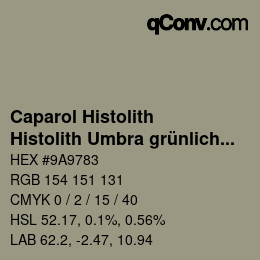 カラーコード: Caparol Histolith - Histolith Umbra grünlich 30 | qconv.com
