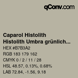 カラーコード: Caparol Histolith - Histolith Umbra grünlich 40 | qconv.com