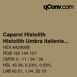 カラーコード: Caparol Histolith - Histolith Umbra italienisch 5 | qconv.com