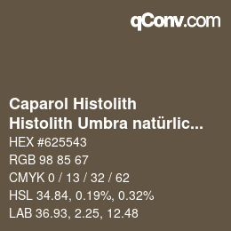 Farbcode: Caparol Histolith - Histolith Umbra natürlich 0 | qconv.com
