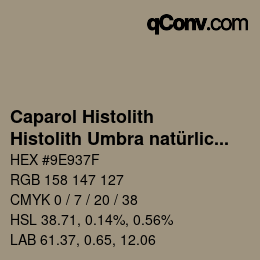 カラーコード: Caparol Histolith - Histolith Umbra natürlich 30 | qconv.com
