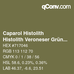 Farbcode: Caparol Histolith - Histolith Veroneser Grün 0 | qconv.com