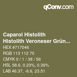 Color code: Caparol Histolith - Histolith Veroneser Grün 0 | qconv.com