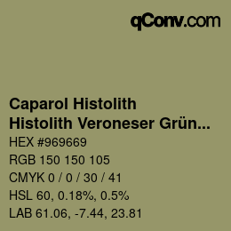 Color code: Caparol Histolith - Histolith Veroneser Grün 10 | qconv.com