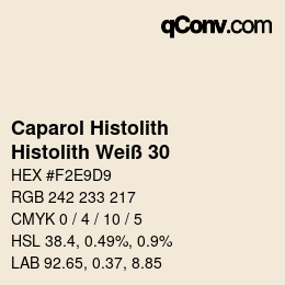 カラーコード: Caparol Histolith - Histolith Weiß 30 | qconv.com