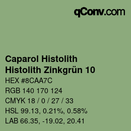 カラーコード: Caparol Histolith - Histolith Zinkgrün 10 | qconv.com